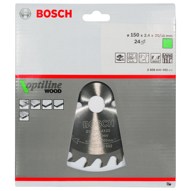 CIRKELSÅGKLINGA OPTILINE 150X20MM T24