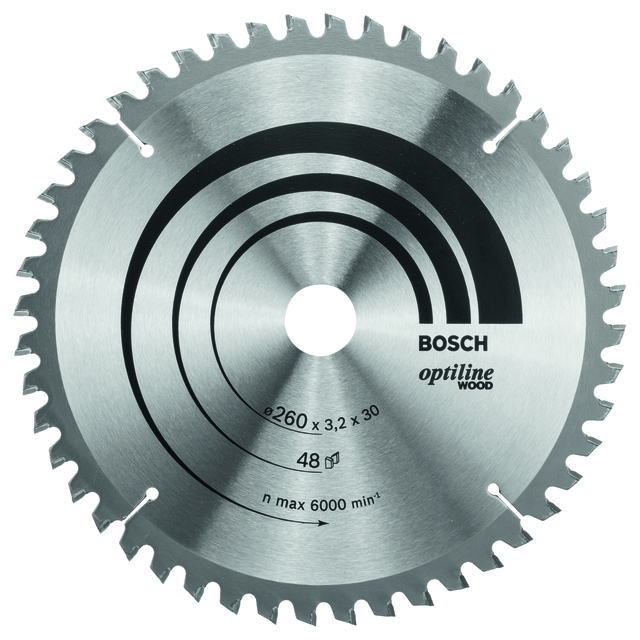 CIRKELSÅGKL 260X30X3,2MM 48T K PASSAR BORDCIRKELSÅG