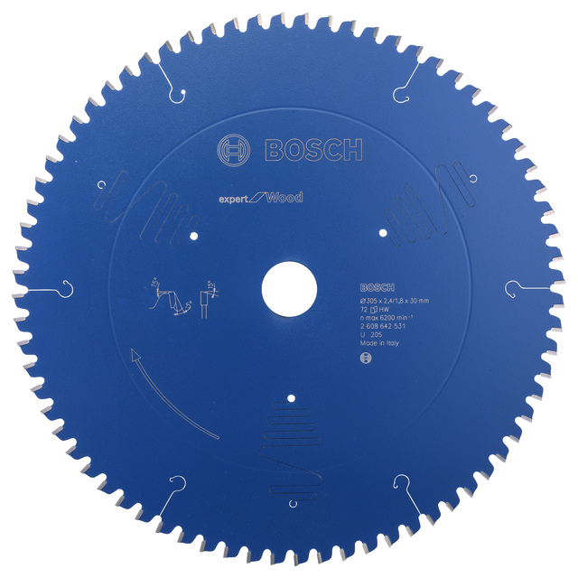 CIRKELSÅGKL 305X2,4X30MM 72T E PASSAR KAP-GERINGSSÅGAR