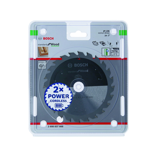 CIRKELSÅGKLINGA ACCU STD TRÄ 136X20MM 24T