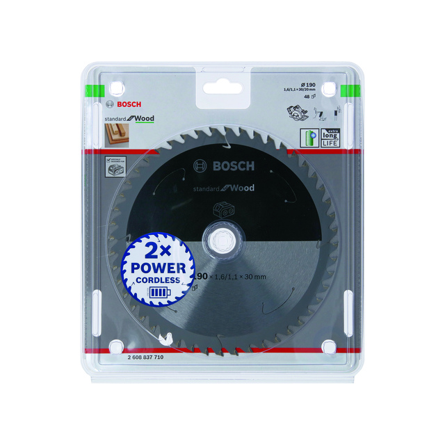 CIRKELSÅGKLINGA ACCU STD TRÄ 190X30X48T