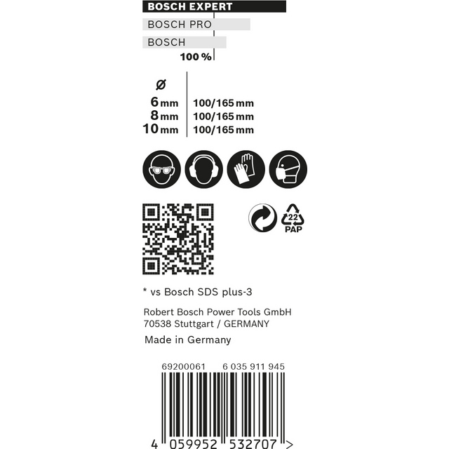 HAMMARBORRSET PLUS-7X 6-10MM 3ST