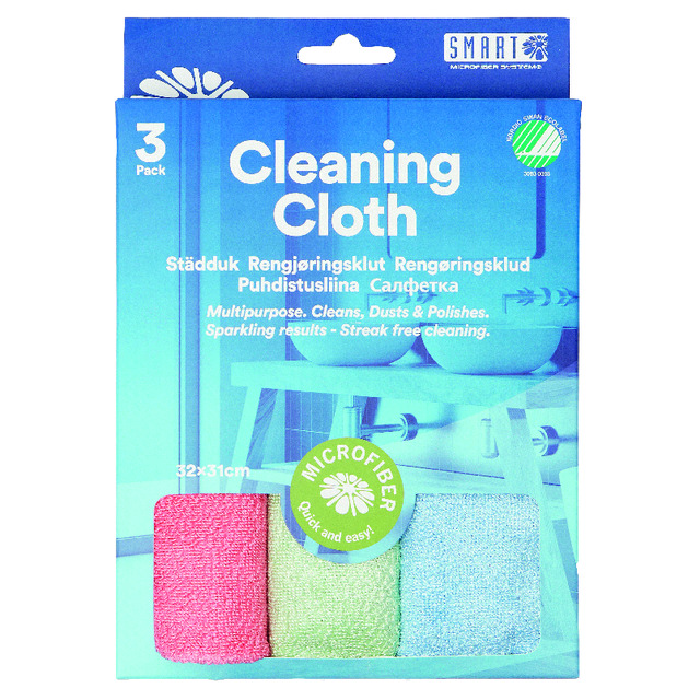 STÄDDUK MICROFIBER 3ST | Beijerbygg Byggmaterial