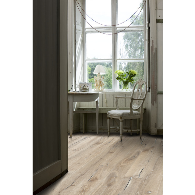 PARKETT EK ASPELAND 1-ST 15 MM 2,72M2/PKT OLJA BORST VIT