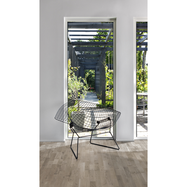 PARKETT EK ALLOY 3-STAV 15MM 2,91M2/PKT MATTLACK BORST GRÅ