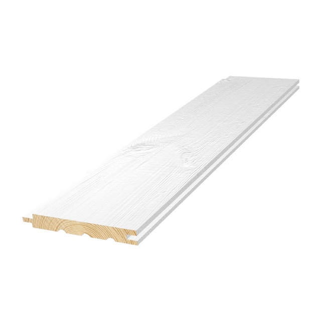PANEL TREND SLÄT VIT S 0502-Y MÅLAD ÄNDS 13X120X3000 8ST | Beijerbygg Byggmaterial