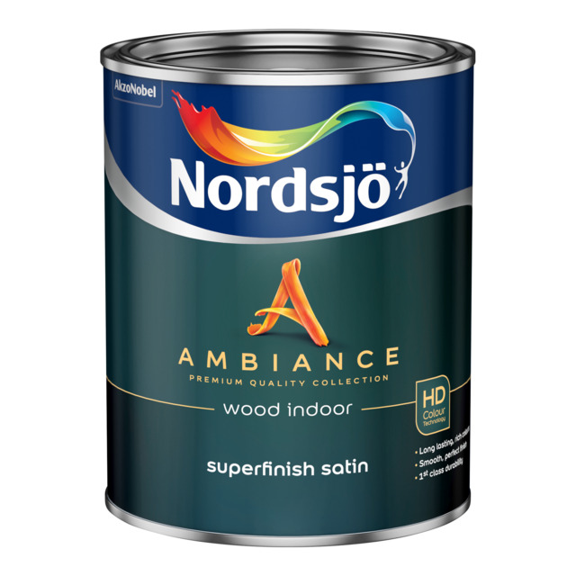 SNICKERIFÄRG AMBIANCE SUPERFIN SAT BC NORDSJÖ INOMHUS 0,93L | Beijerbygg Byggmaterial