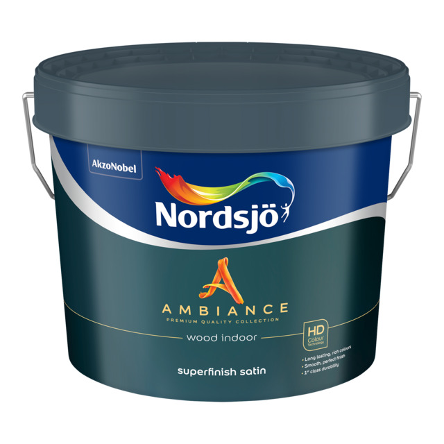 SNICKERIFÄRG AMBIANCE SUPERFIN SAT BW NORDSJÖ INOMHUS 2,5L | Beijerbygg Byggmaterial