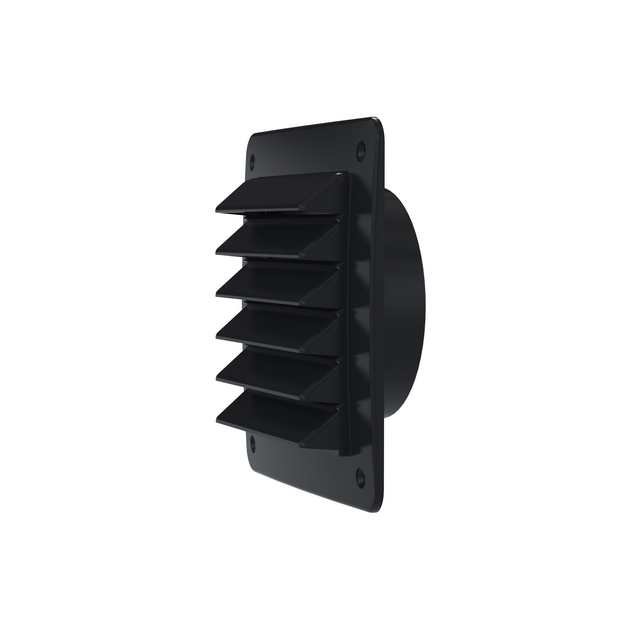 Alternativ bild 0 för FRESH Murrist 150x150 mm, sort plast med skruehuller.