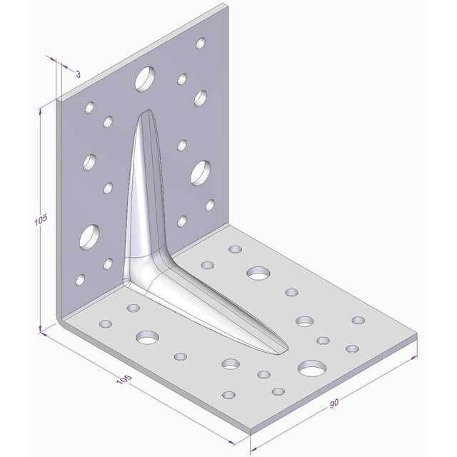 VINKEL MF CE 105X105X90X3,0 | Beijerbygg Byggmaterial