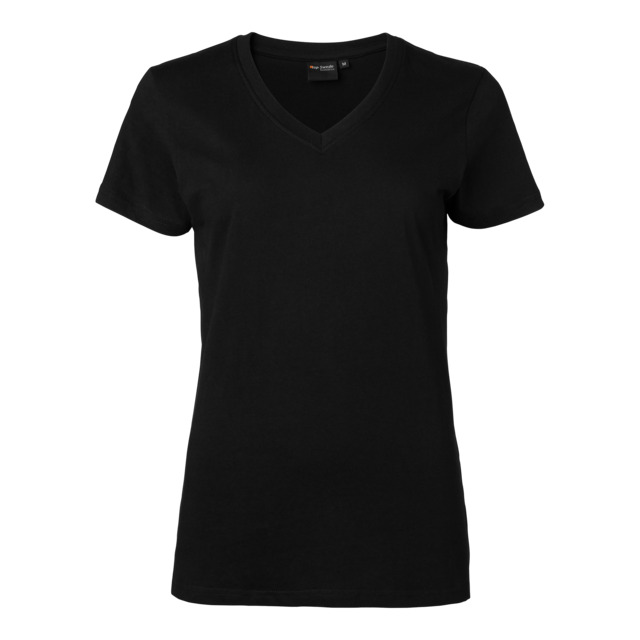 T-SHIRT V-RING DAM SVART L | Beijerbygg Byggmaterial