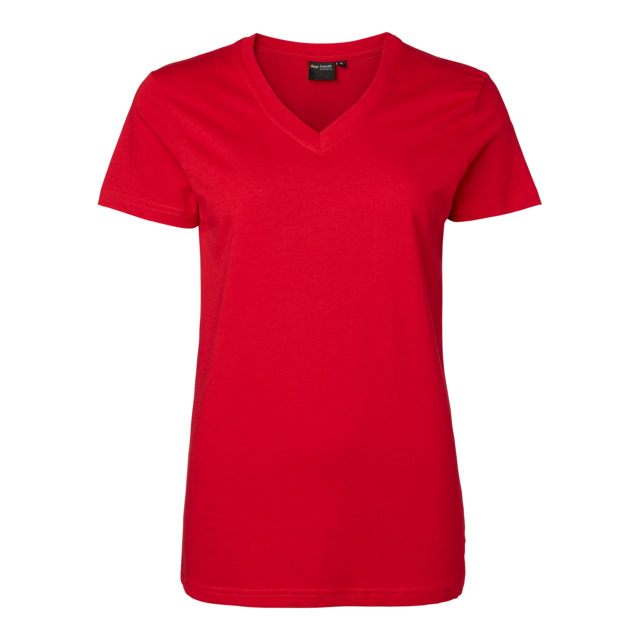 T-SHIRT V-RING DAM RÖD XL | Beijerbygg Byggmaterial