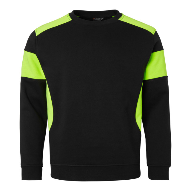 SWEATSHIRT 221 SVART/GUL XS | Beijerbygg Byggmaterial