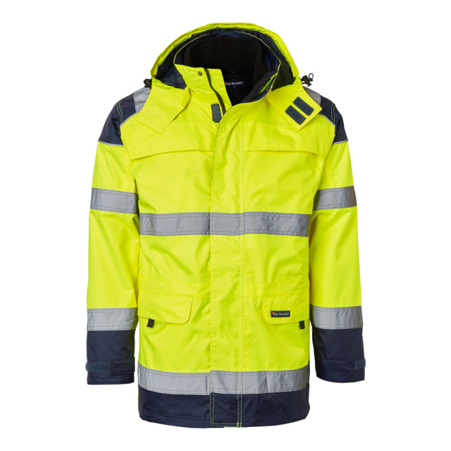 Produktbild föreställande artikeln PARKAS VARSEL 3 I 1 GUL/MARIN XXXL från kategorin Överdelar
