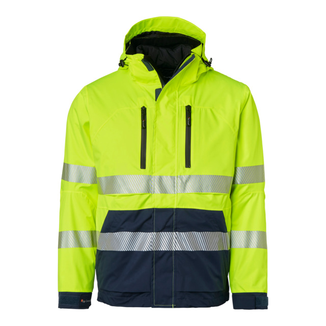 JACKA VARSEL 3 I 1 GUL/MARIN XL