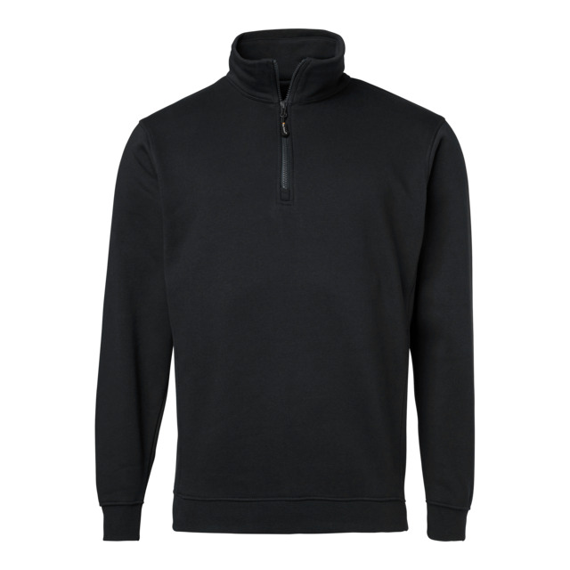 SWEATSHIRT 149 KORT ZIP SVART XL | Beijerbygg Byggmaterial