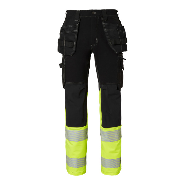 STRETCHBYXA 312 SVART/GUL KL.1 C52