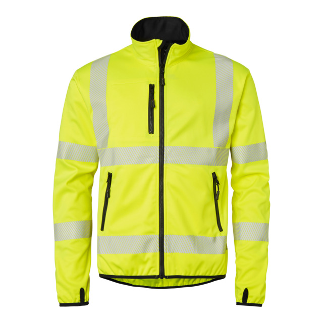 JACKA SOFT SHELL GUL/SVART S | Beijerbygg Byggmaterial