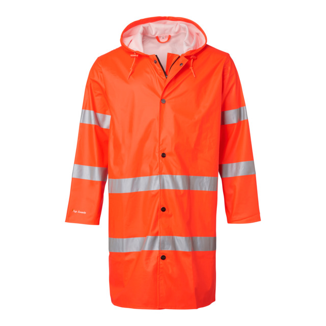 Produktbild föreställande artikeln REGNROCK 100CM ORANGE KLASS 3 XXXL från kategorin Regnkläder