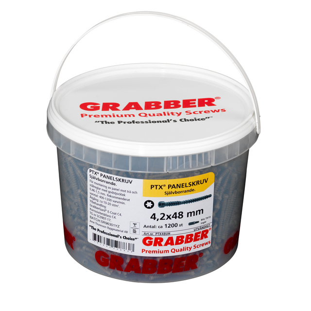 PANELSKRUV UTV PTX48UH BORRSPETS 4,2X48 CA 1200