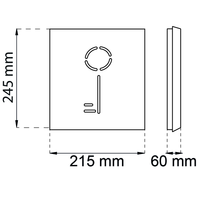 NYCKELSKÅP KEY SVART