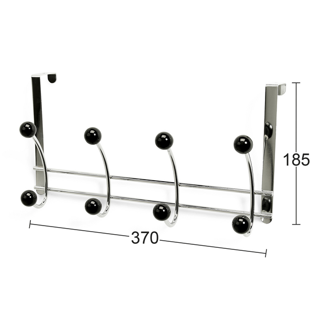 DÖRRHÄNGARE BONNY 4-KROK SVART/KROM