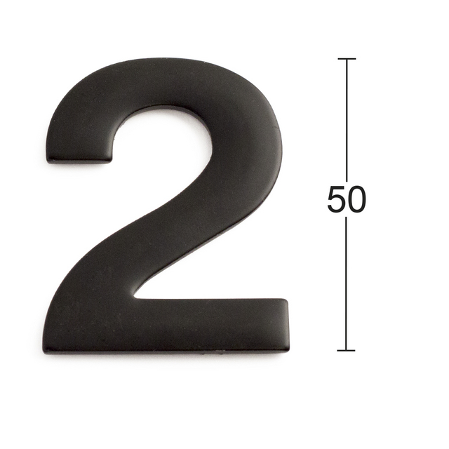 SIFFRA 2 ROSTFRI SVART 50MM