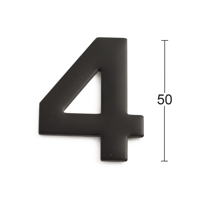 SIFFRA 4 ROSTFRI SVART 50MM