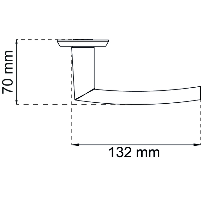 DÖRRHANDTAG ATLANTA SVART SB