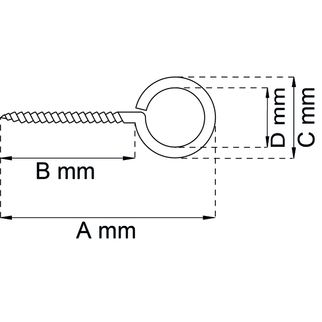 SKRUVÖGLOR 1 20X8 VIT SB