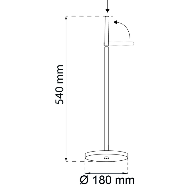 GOLVSTÄLL VERBENA KROM SB