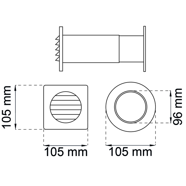 BLOCKVENTIL 486-75 PL (P)