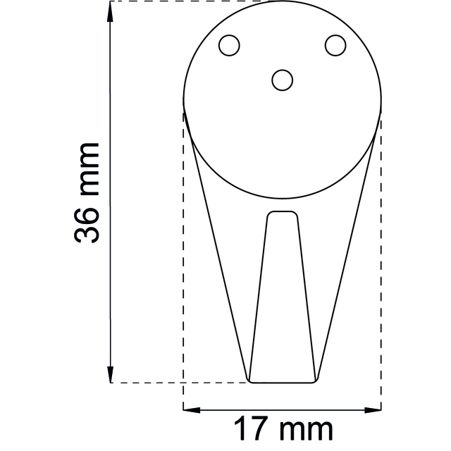 ALLKROK VIT H=35MM 3-PACK