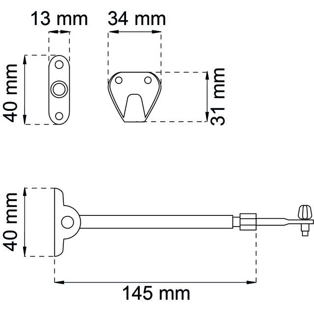 FÖNSTERHÅLLARE 232VL SB (P)