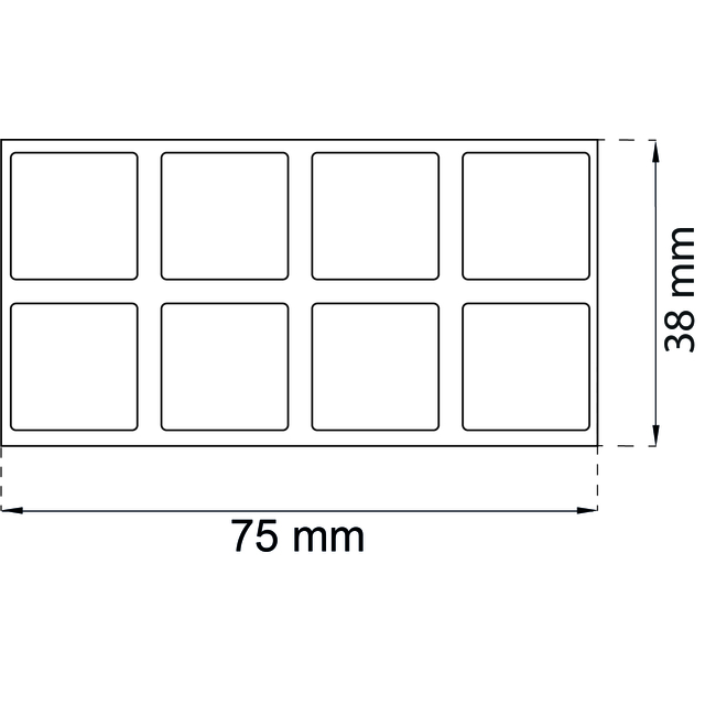 DÖRRSTOPP 2090P VIT 8ST/PAC SJÄLVHÄFTANDE PLASTBUFFERT