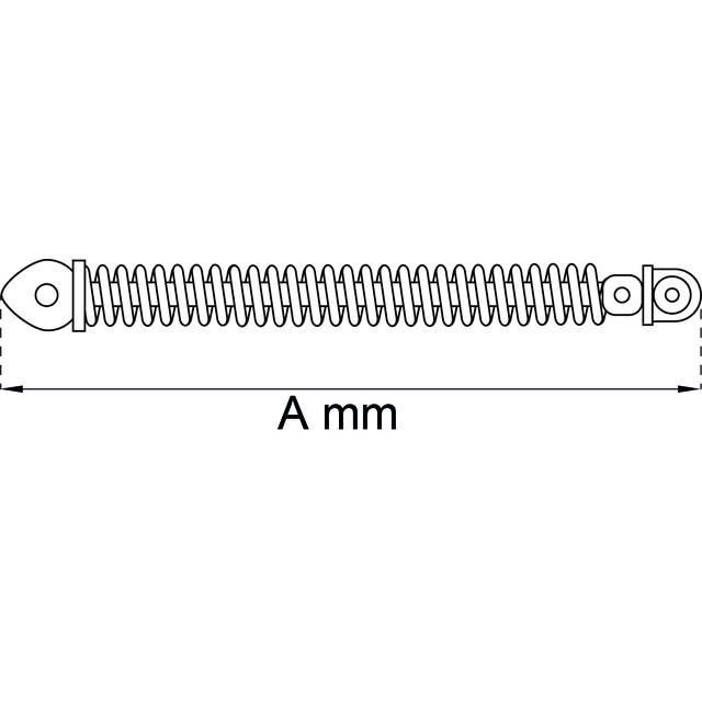 DÖRRSTÄNGARE 1305-2Z SB SPRIAL               (P)