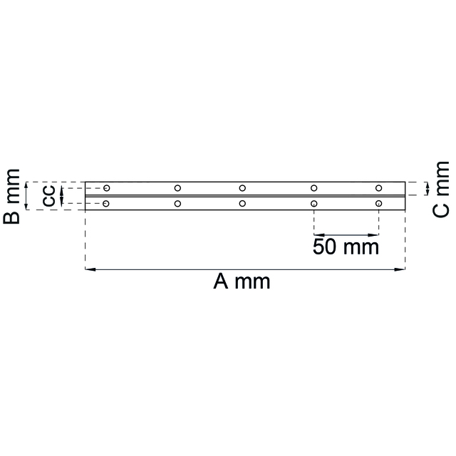 PIANOGÅNGJÄRN 195-25X280MP SB