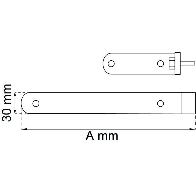 HAKGÅNGJÄRN 212 GALV 300MM