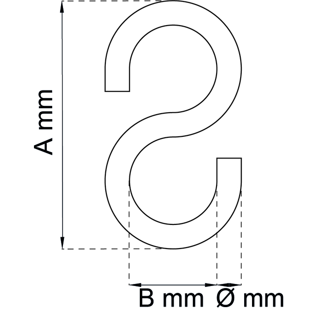 S-KROK 106 35MM GALV 5ST 106 40MM GALV 5P