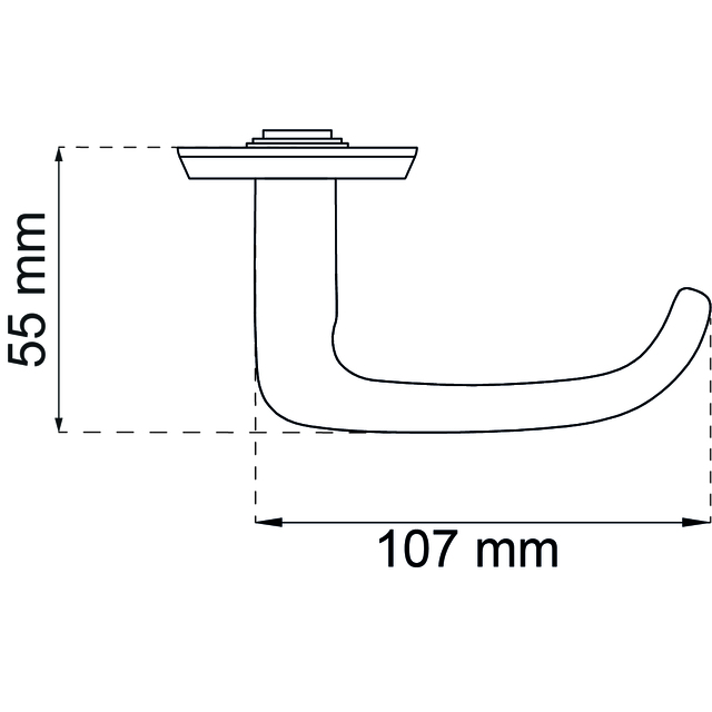 DÖRRTRYCKE A640 KROM