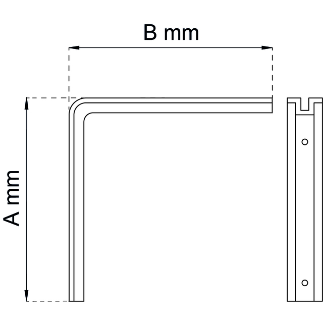 KONSOL 6047 VIT 200X250MM