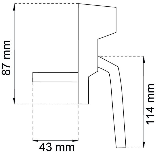 FÖNSTERHANDTAG 2164 KROM HÖ SB (P)