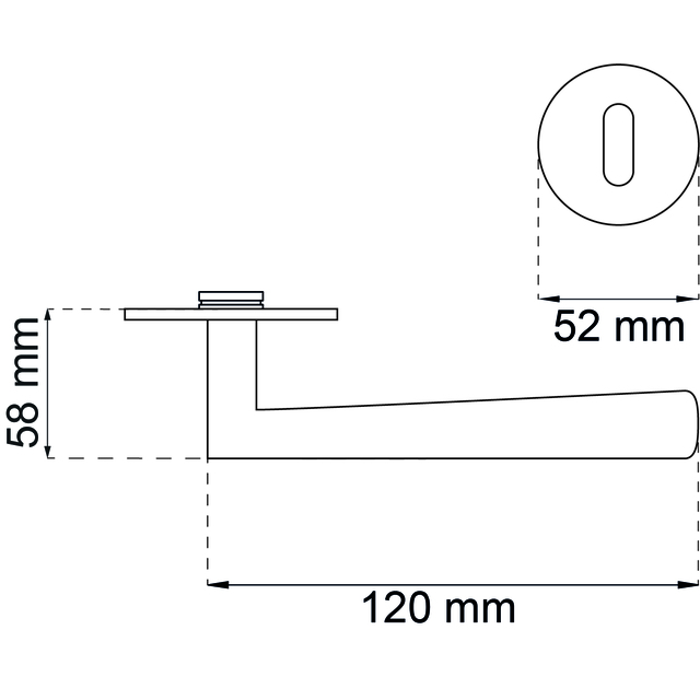 DÖRRHANDTAG HELSINKI ROSTFRI INNERDÖRR KOMBI BLISTER