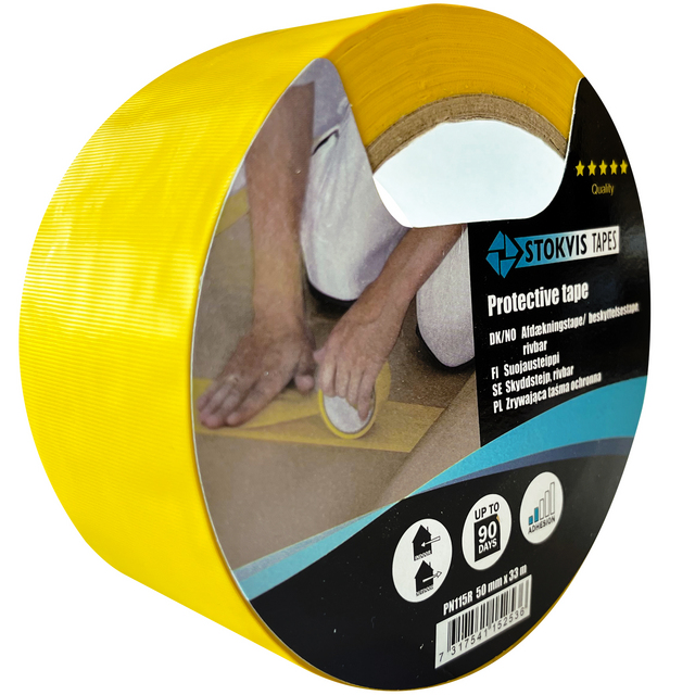 SKYDDSTEJP RIVBAR 50MMX33M GUL (36)