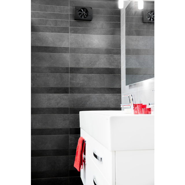 BADRUMSFLÄKT FRESH INTELLIVENT S SVART