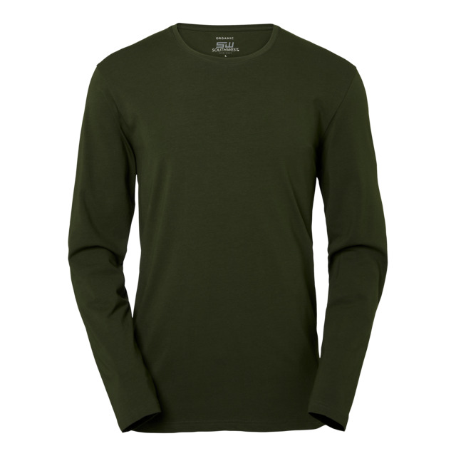 LÅNGÄRMAD T-SHIRT LEO SOUTH WEST MÖRK OLIV XL | Beijerbygg Byggmaterial