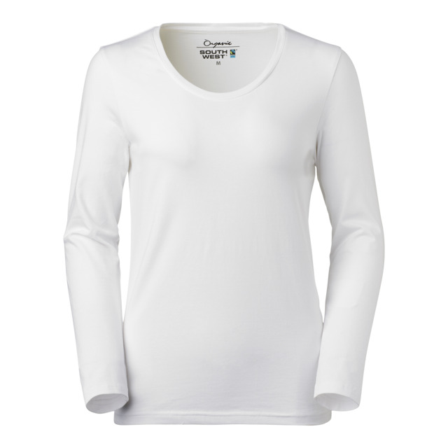 LÅNGÄRMAD T-SHIRT LILY SOUTH WEST VIT XS | Beijerbygg Byggmaterial