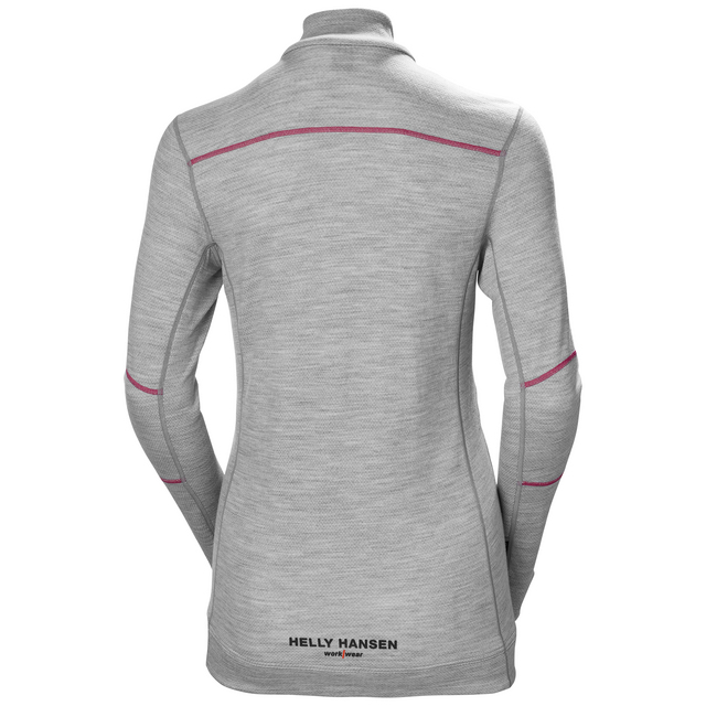 Produktbild föreställande artikeln TRÖJA ZIP DAM HH LIFA MERINO HALVZIP LJUSGRÅ M från kategorin Överdelar