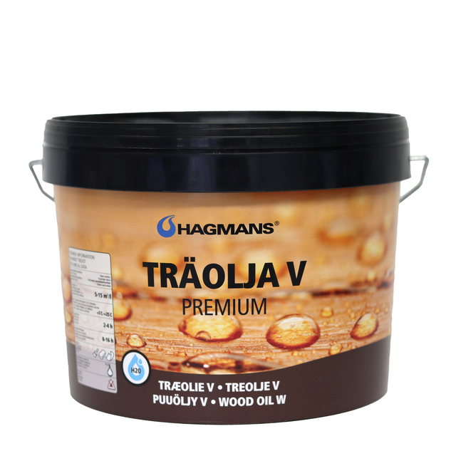 TRÄOLJA HAGMANS V PREMIUM 3L SE INSTRUKTION PÅ BURK | Beijerbygg Byggmaterial