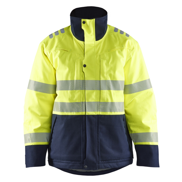 VINTERJACKA 4517 1534MULTINORM VARSELGUL/MARINBLÅ S | Beijerbygg Byggmaterial